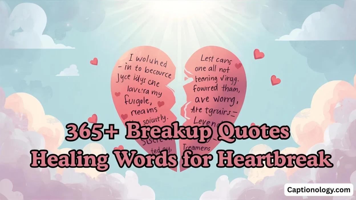 365+ Breakup Quotes Healing Words for Heartbreak